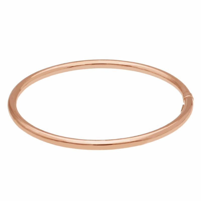 Φωτογραφία από Rose gold oval bracelet with clasp k14 (code S201309)