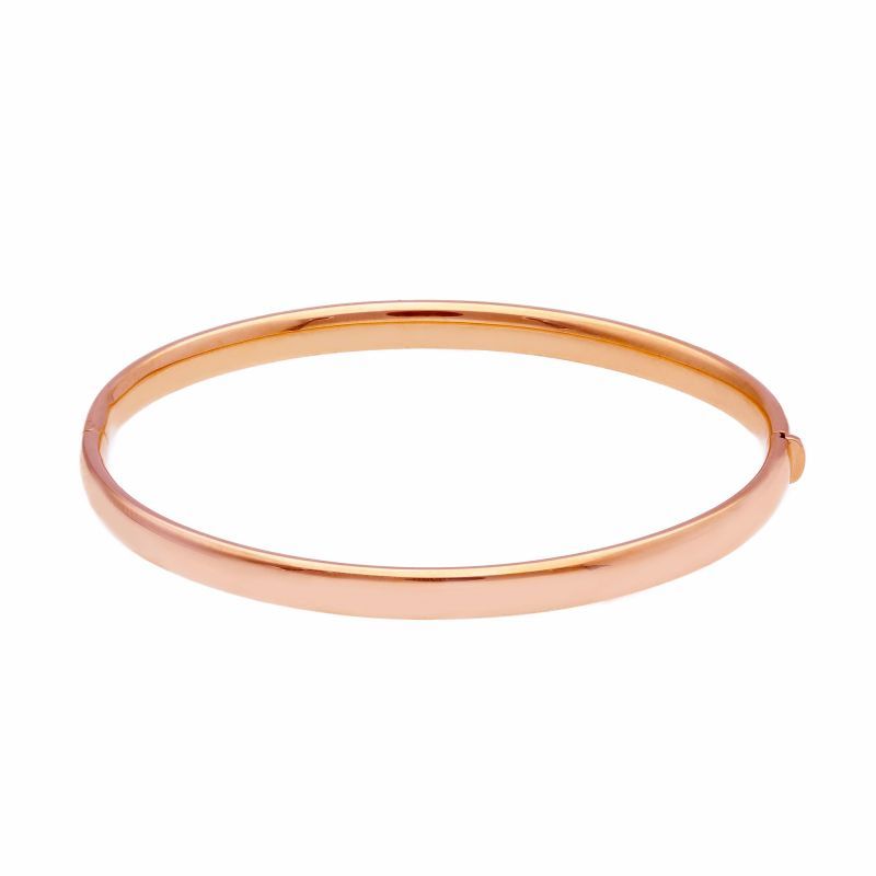 Φωτογραφία από Rose gold oval bracelet with clasp k14 (code S205080)