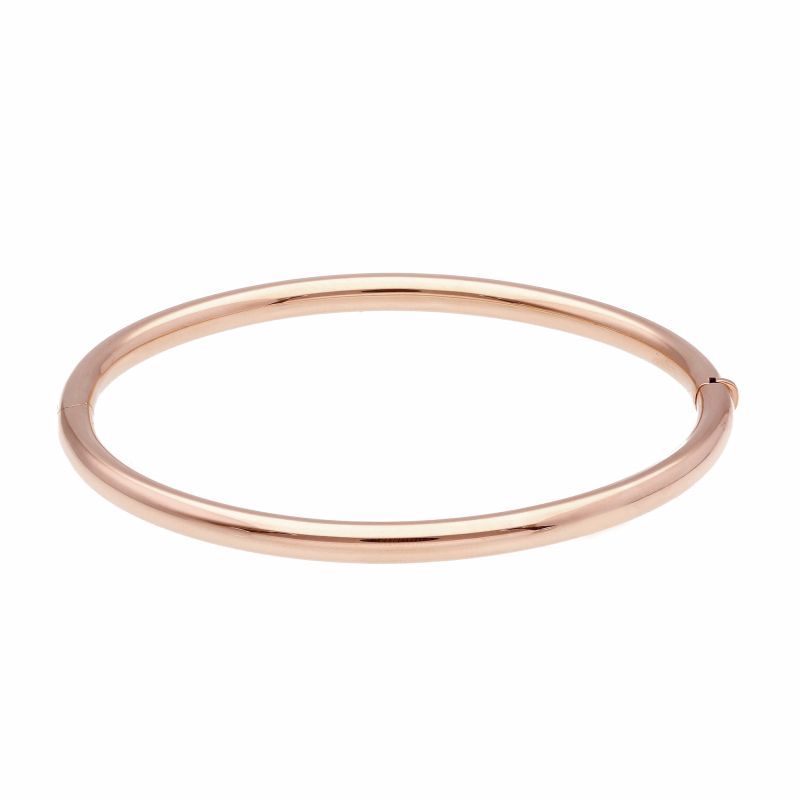 Φωτογραφία από Rose gold oval bracelet with clasp k14 (code S205088)
