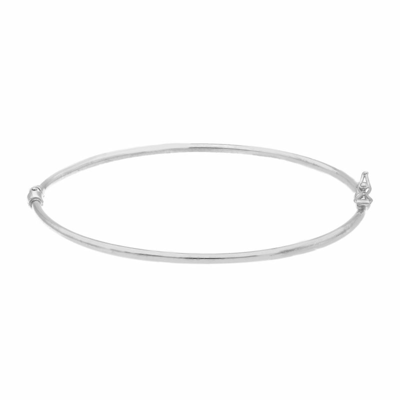 Φωτογραφία από White gold oval bracelet with clasp k14(code S205132)