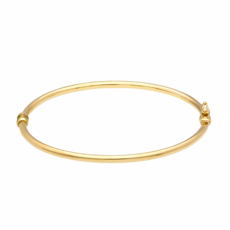 Φωτογραφία από Golden oval bracelet with clasp k14 (code S205137)