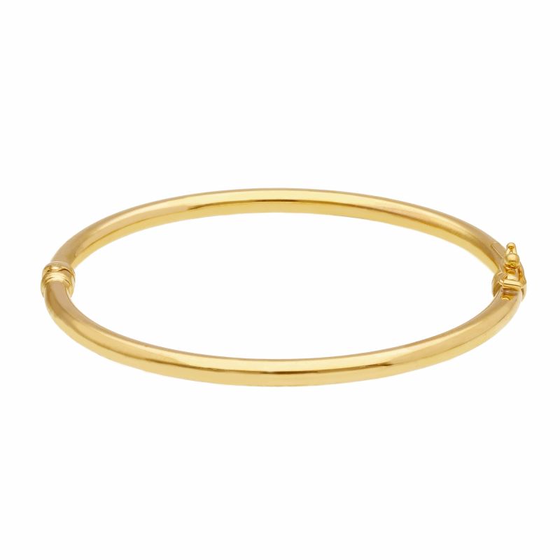 Φωτογραφία από Golden oval bracelet with clasp k14  (code S205141)