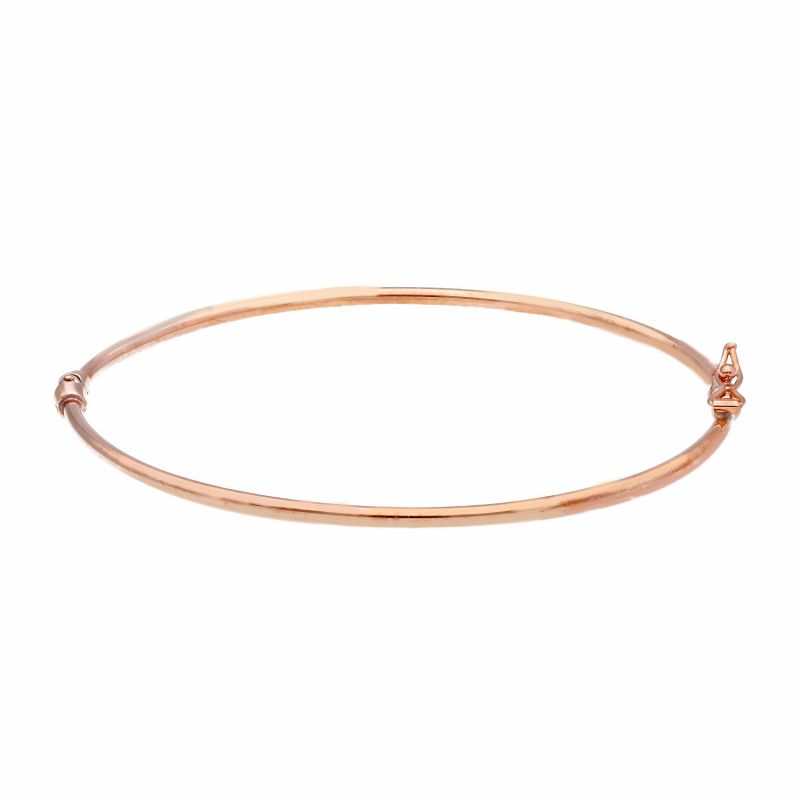 Φωτογραφία από Rose gold oval bracelet with clasp k14 (code S210433)