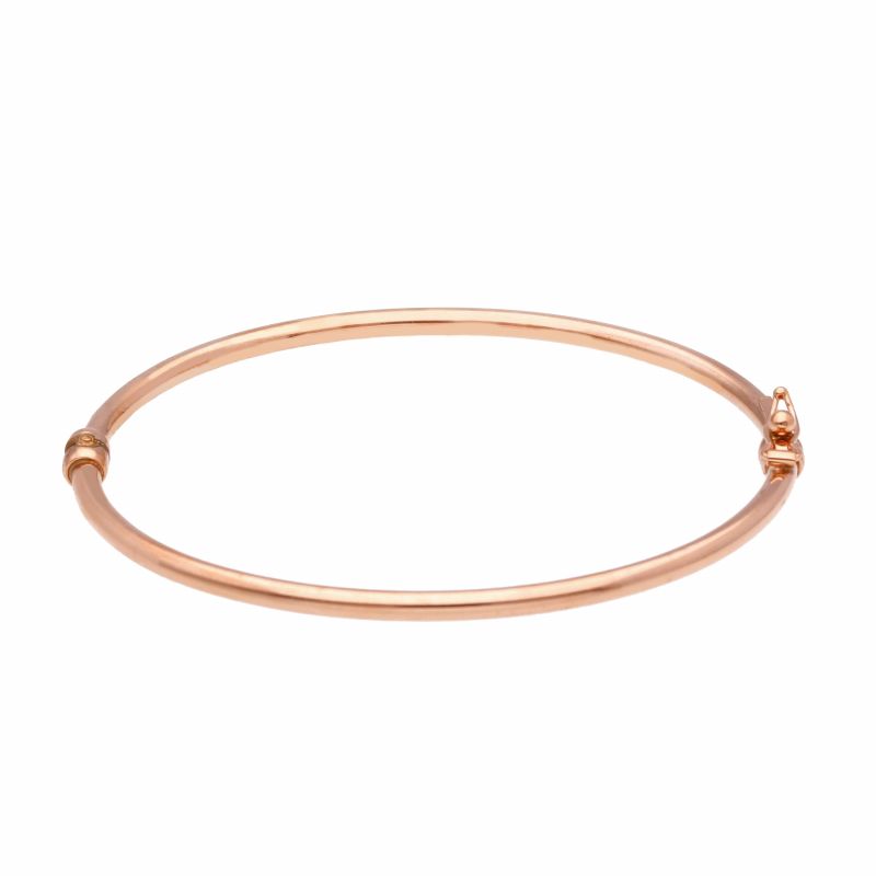 Φωτογραφία από Rose gold oval bracelet with clasp k14 (code S210925)