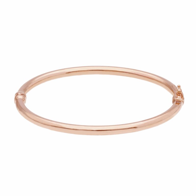 Φωτογραφία από Rose gold oval bracelet with clasp k14 (code S212864)