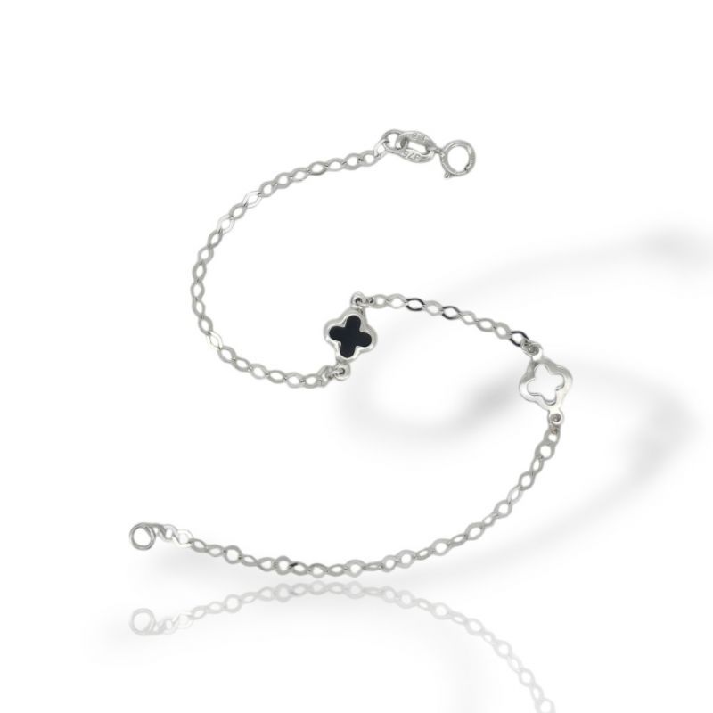Φωτογραφία από Bracciale in oro bianco k9 con 2 Croci (code AL2156)