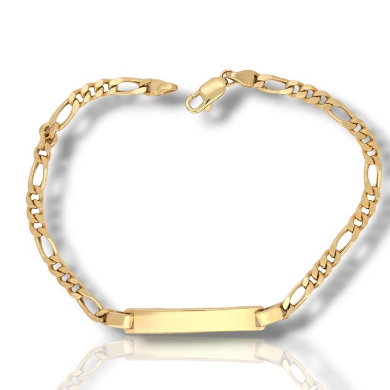 Φωτογραφία από Bracciale targa in oro giallo k14 (code Ν2174)