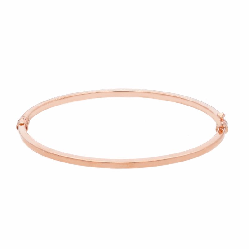 Φωτογραφία από Rose gold oval bracelet with clasp k14 (code S219996)