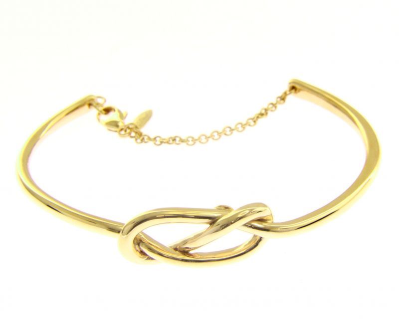 Φωτογραφία από Golden bracelet k14 with a knot and infinity symbol (code S220112)