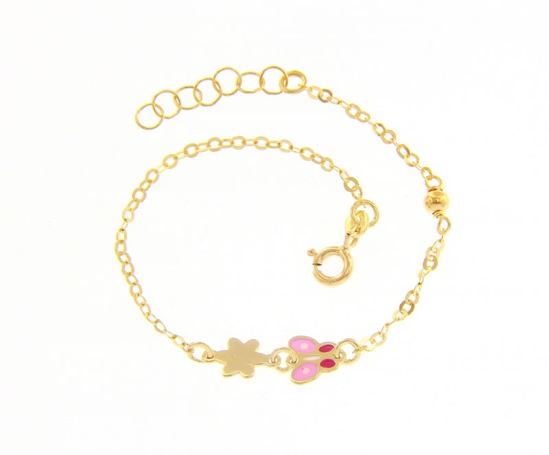Φωτογραφία από Bracciale stella & farfallina in oro Giallo k9 (code S222534)