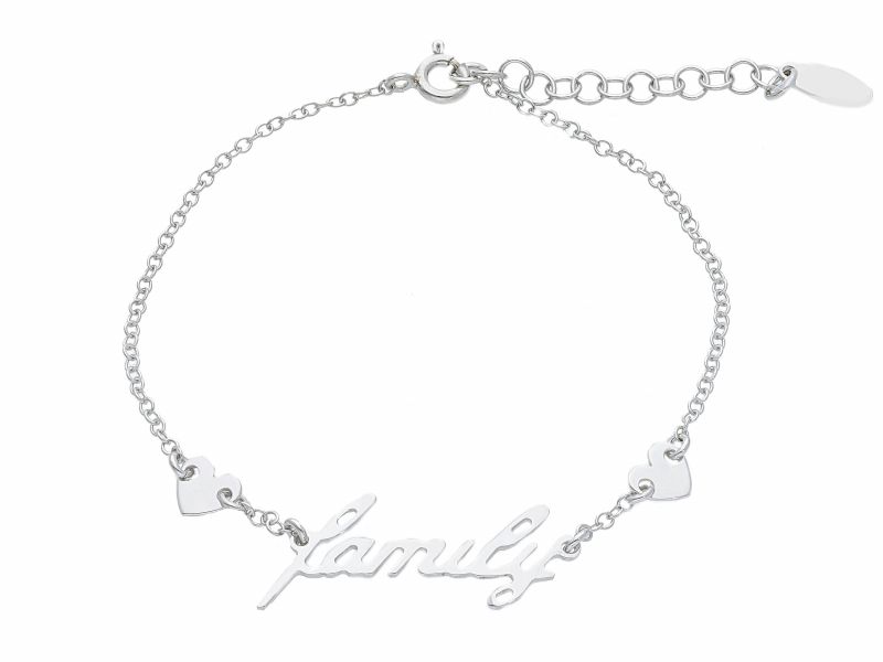 Φωτογραφία από Platinum plated silver 925° family bracelet (code S234193)