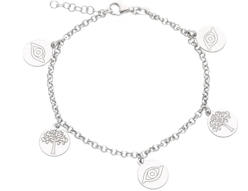 Φωτογραφία από Platinum plated silver 925° bracelet (code S239395)