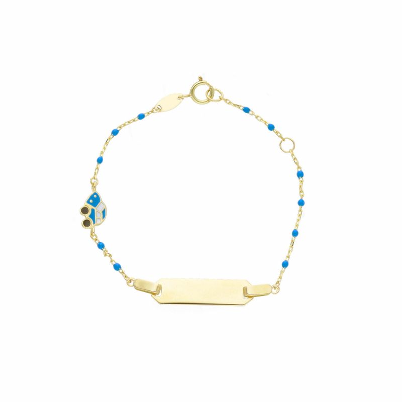 Φωτογραφία από Yellow Gold K9 Bracelet with a car (code S254084)