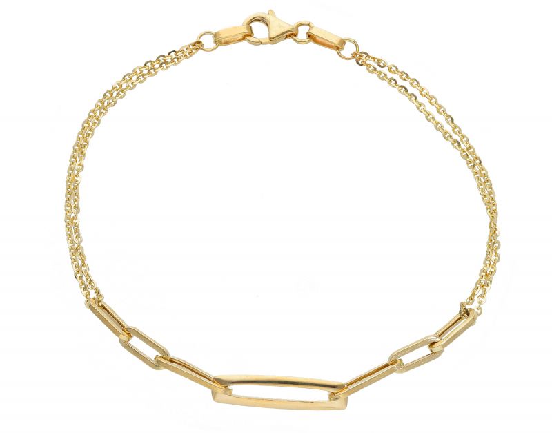 Φωτογραφία από Bracciale  in oro giallo k14 satinato  (code S259033)