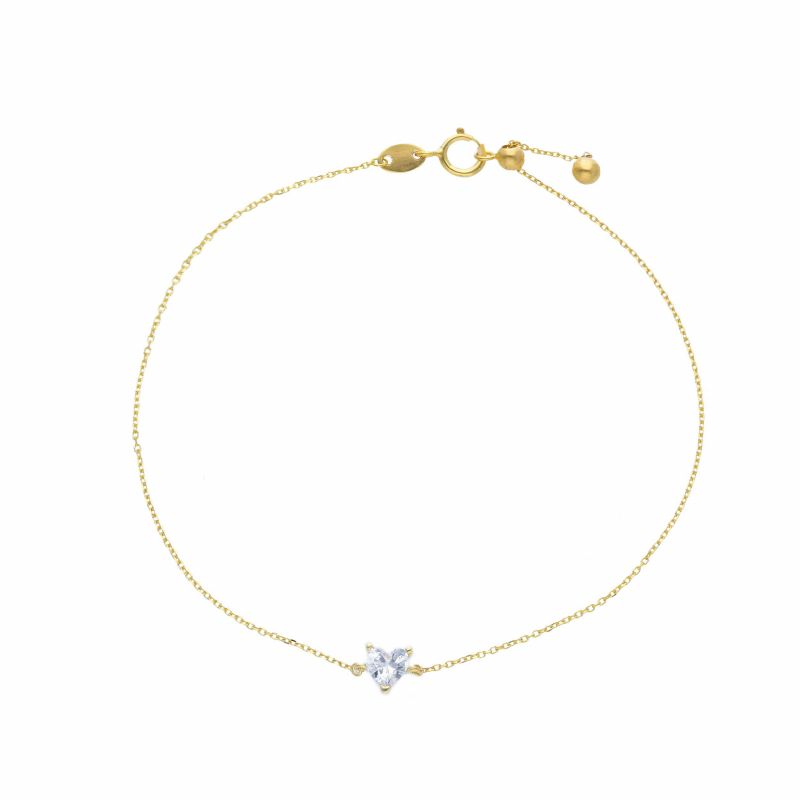 Φωτογραφία από Gold bracelet k9 with zircon (code S265204P)