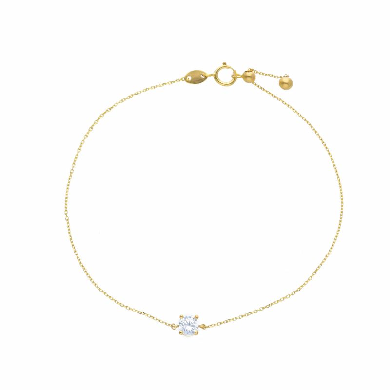 Φωτογραφία από Gold bracelet k9 with zircon (code S265207P)