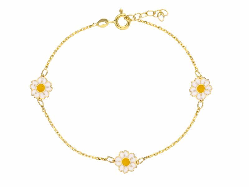 Φωτογραφία από Bracciale margherite in oro Giallo k14 (code S271491)