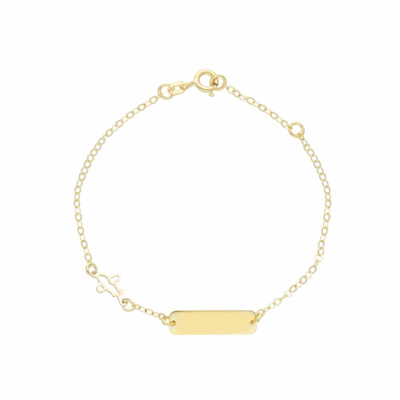 Φωτογραφία από Bracciale -Targa e Aereo in oro giallo k9  (code  S278044)