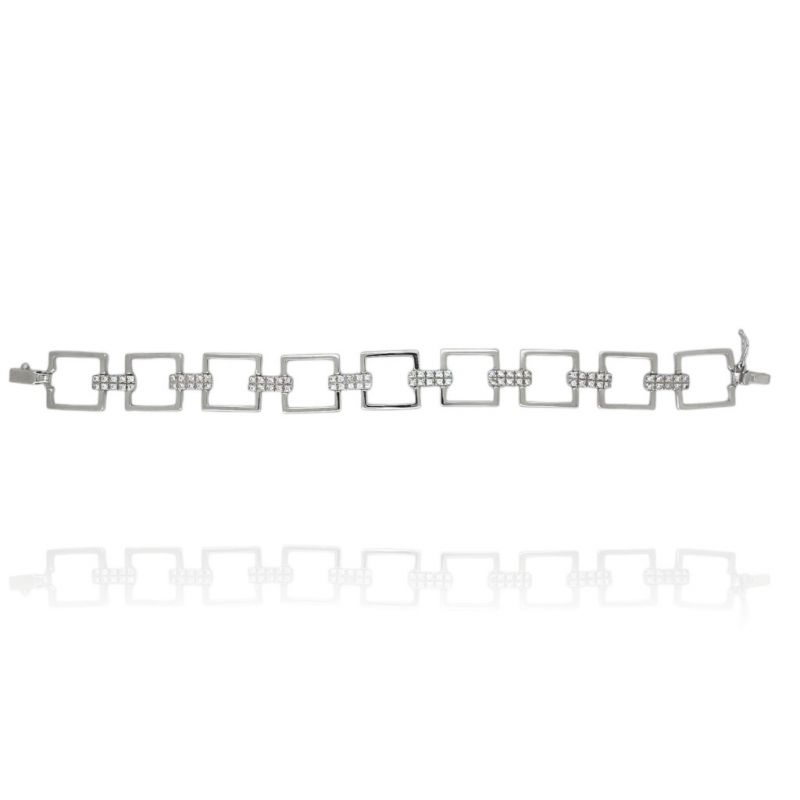 Φωτογραφία από 14k white gold bracelet (code M2905)