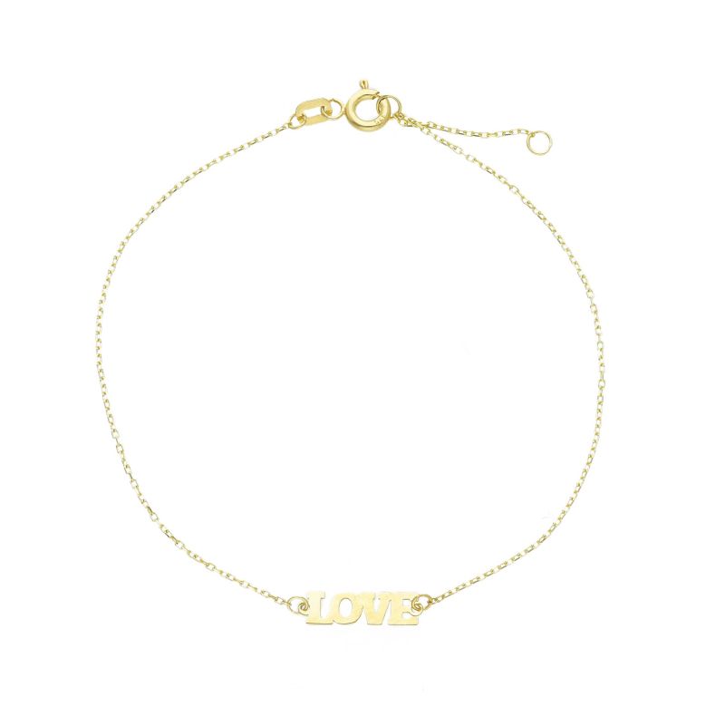 Φωτογραφία από Βραχιόλι LOVE  απο χρυσό κ9 (code S284065)
