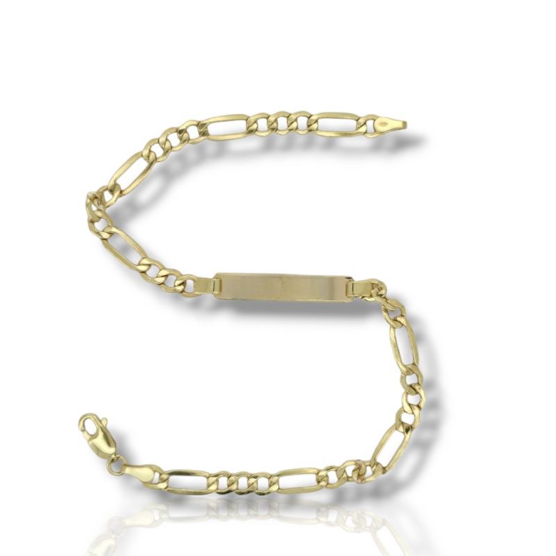 Φωτογραφία από Bracciale targa in oro giallo k14 (code AL2392)