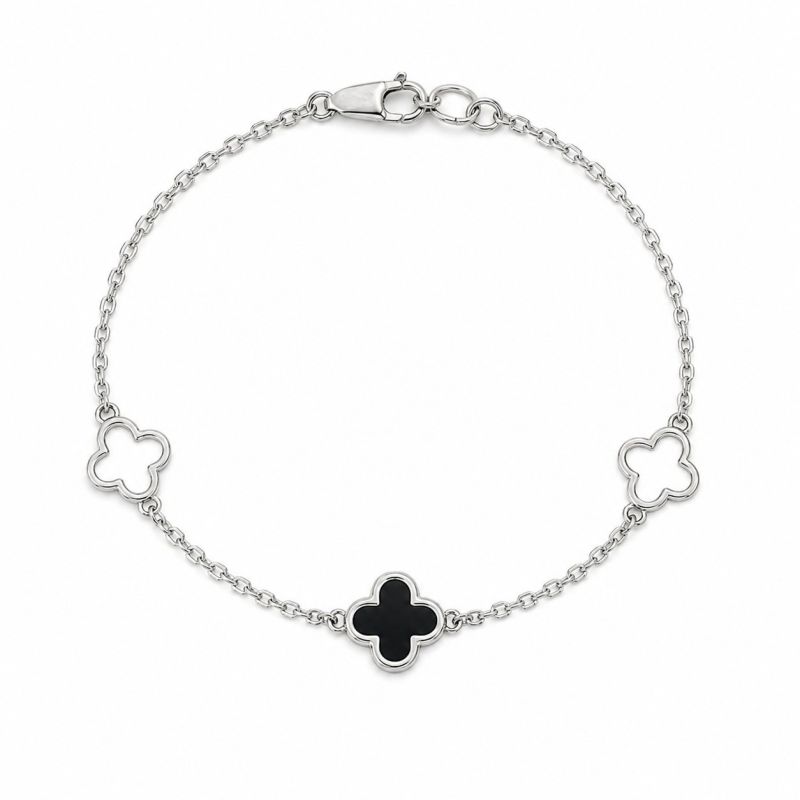 Φωτογραφία από Bracciale in oro bianco k9 con 3 Croci (code AL2770)