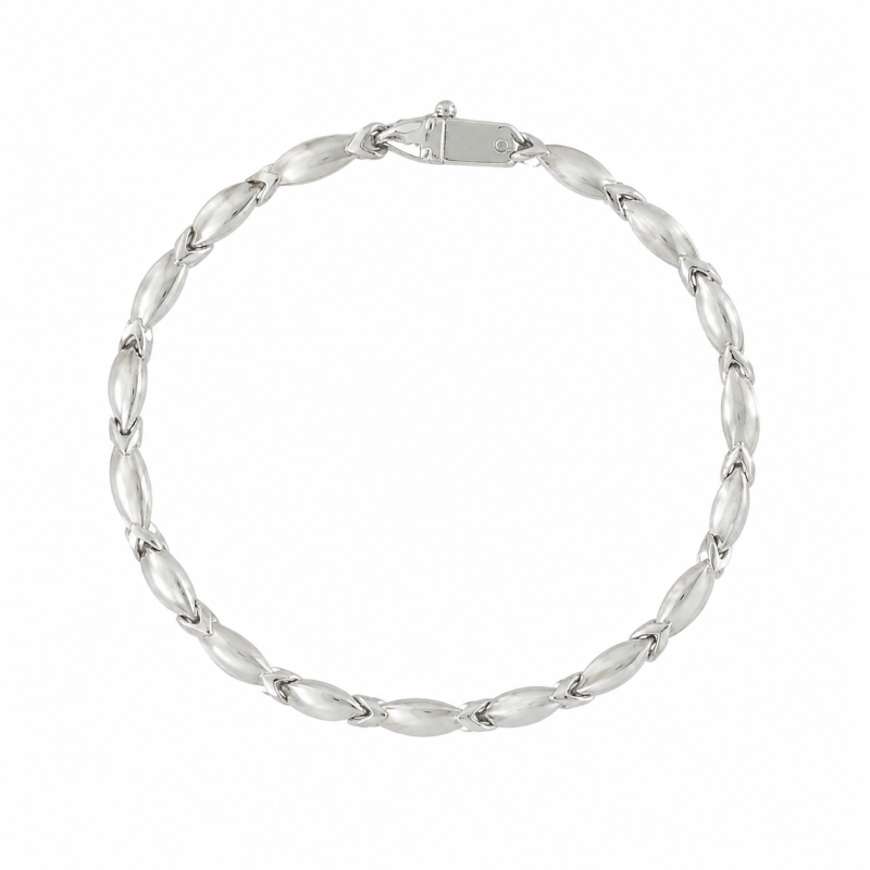 Φωτογραφία από 14k white gold bracelet (code M2908)