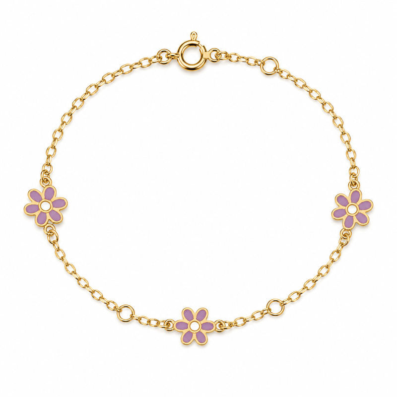 Φωτογραφία από Bracciale margherite in oro Giallo k14 (code N2713 )