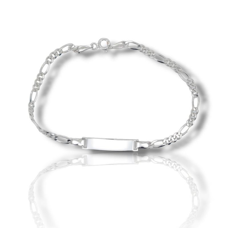 Φωτογραφία από White gold identity bracelet k14 (code Ν2716)