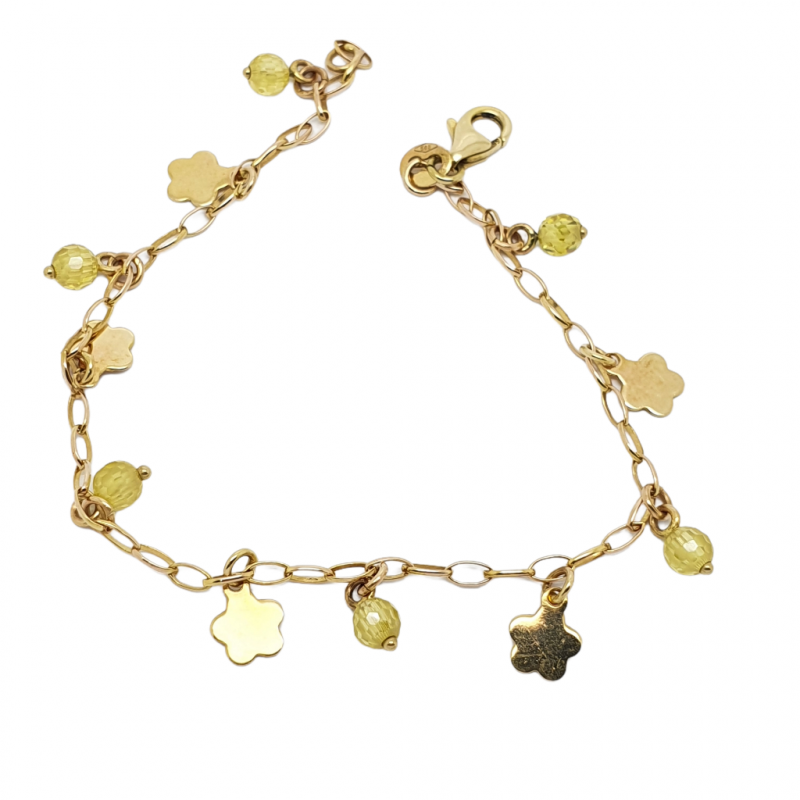 Φωτογραφία από Bracciale in oro giallo k14 con pietre sintetiche (code AL2068)