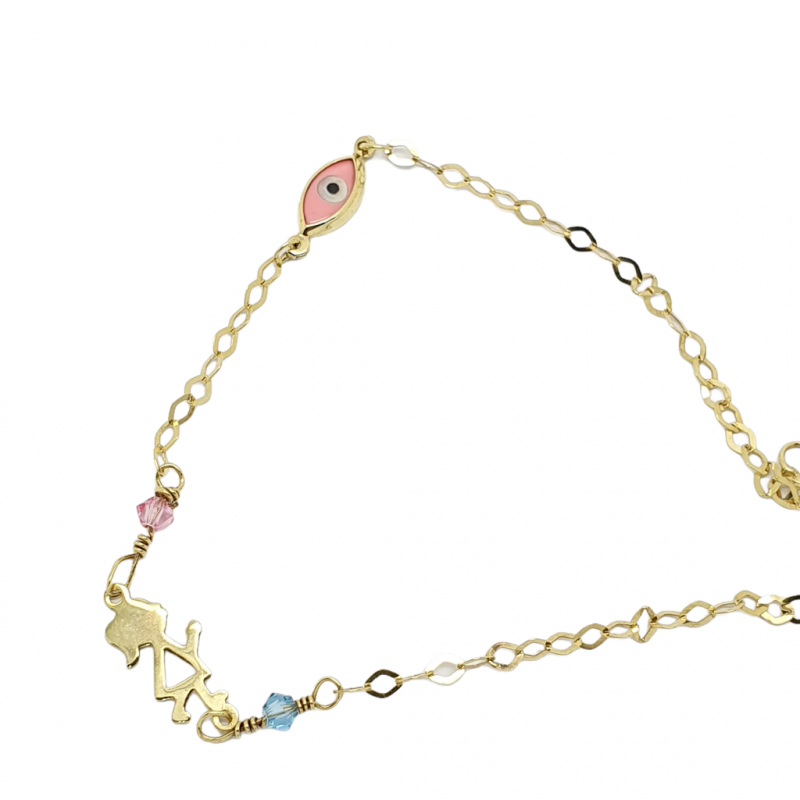 Φωτογραφία από Bracciale in oro giallo k9 con ragazzina (code AL2083)